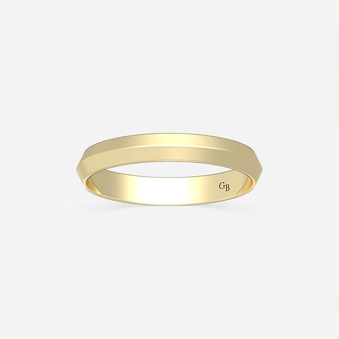 Knife Edge Wedding Band - 3mm Knife Edge Wedding Band